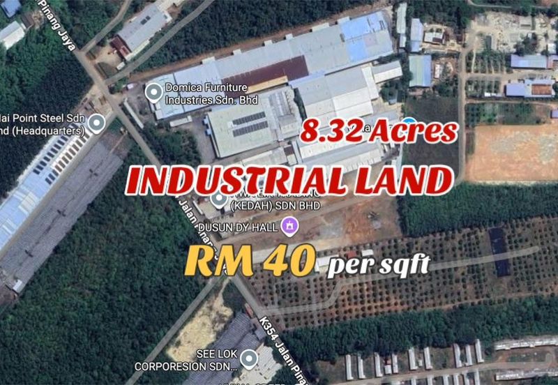 Industrial Land Bukit Pinang Kepala Batas Jitra Kedah For Sale