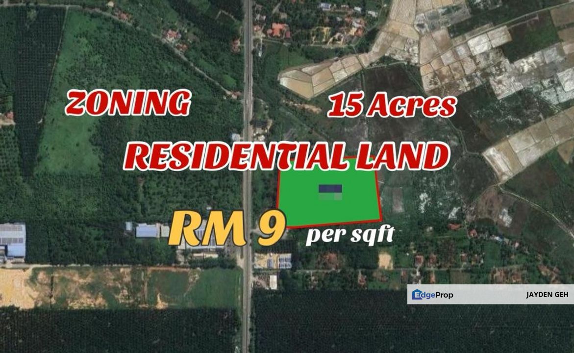 Freehold 15 Acres Zoning Residential Agriculture Land Binjal Jitra Kedah For Sale, Kedah, Jitra