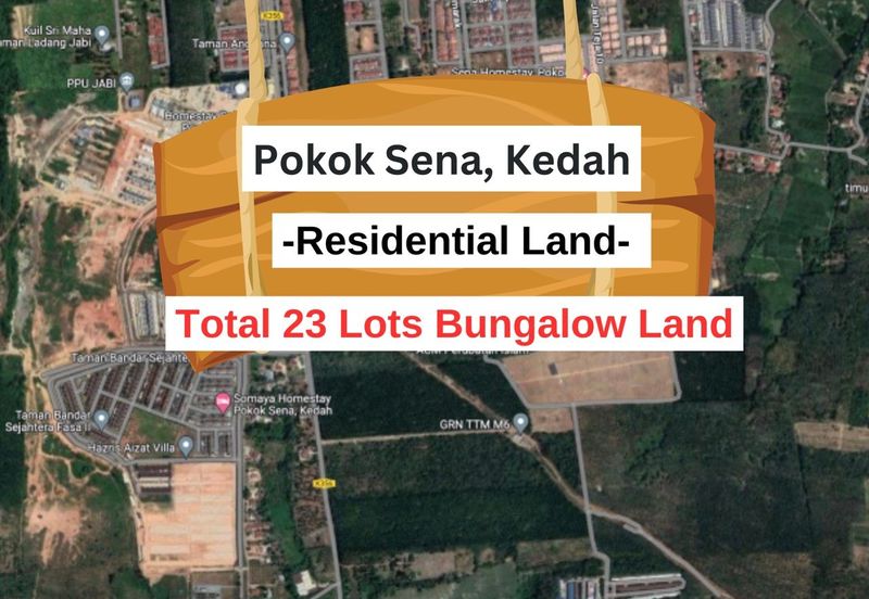 Big Residential Land Bungalow Lot Land Pokok Sena Kedah For Sale