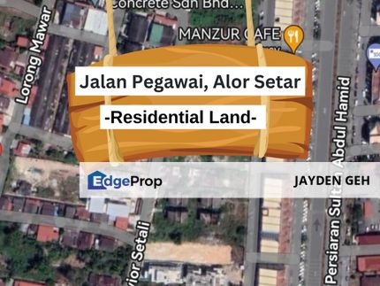 Residential Land Taman Sultan Badlishah Jalan Pegawai Alor Setar For Sale , Kedah, Alor Setar