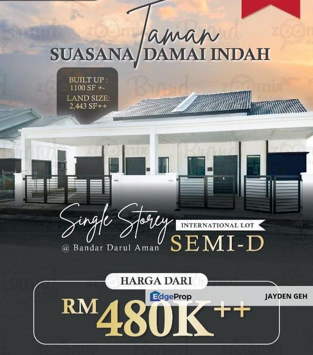 New Project 1 Storey Semi D Taman Suasana Damai Indah Jitra Kedah For Sale , Kedah, Jitra