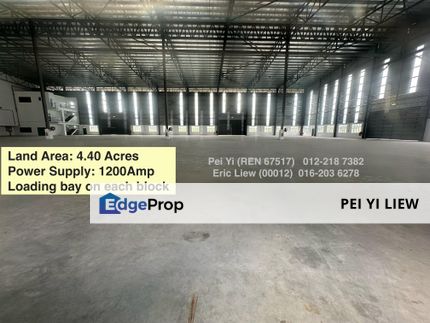 Adjoining Detached Factory | 4 acres | RENT, Selangor, Klang