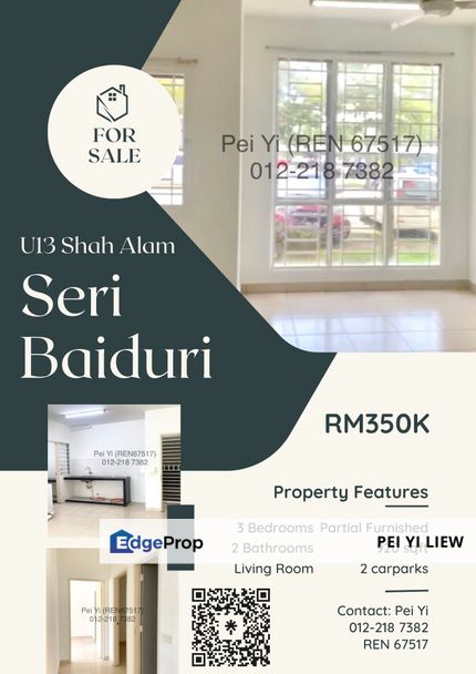 Seri Baiduri Apartment 3 | SALE | Setia Alam , Selangor, Setia Alam/Alam Nusantara