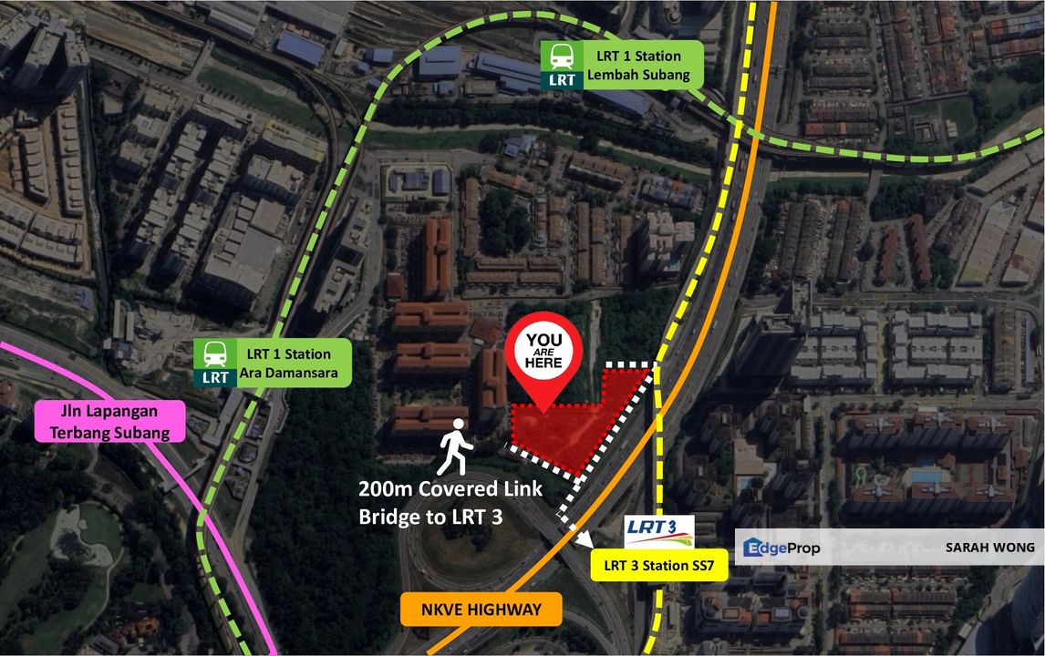 200m LRT Linked Apartment @ ARA DAMANSARA, Selangor, Shah Alam