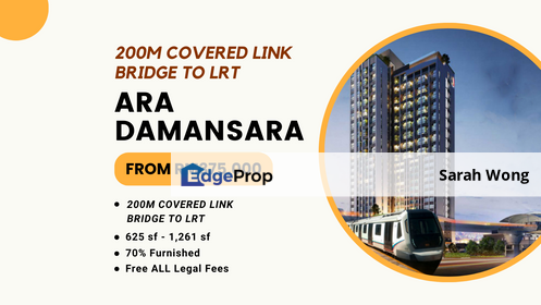 200m Link Bridge to LRT Apartment @ ARA DAMANSARA, Selangor, Ara Damansara