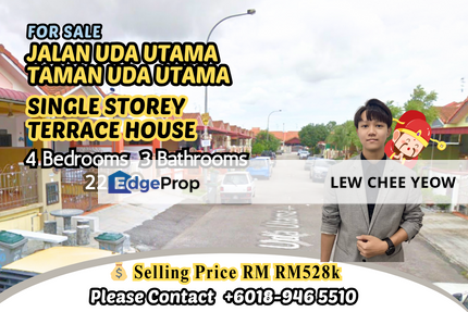 Bandar Uda Utama Taman Uda Utama Single Storey, Johor, Johor Bahru