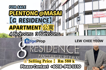 G Residence Fully Furnished High Floor For Sale, Johor, Plentong