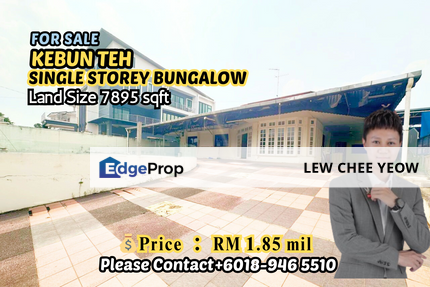 【Kebun Teh】Single Storey Bungalow, Johor, Johor Bahru