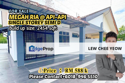 【Single storey Semi D/Taman Megah Ria @ Jalan Api-Api ,】, Johor, Masai