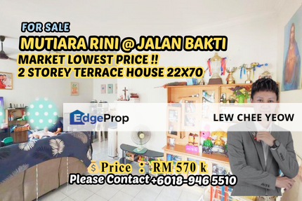 【Market Lowest Price !!】 【屋子漂亮】【Mutiara Rini @ Jalan Bakti 】, Johor, Skudai