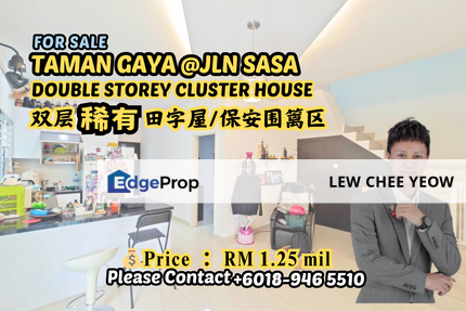 【Taman Gaya @ Jalan Sasa】Double Storey Cluster, Johor, Ulu Tiram