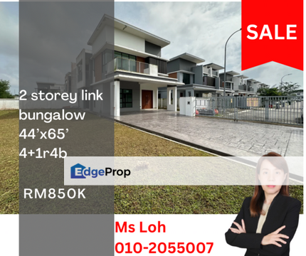 Taman Denai Alam, Pasir Gudang New 2 Storey Link Bungalow for Sale, Johor, Pasir Gudang
