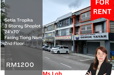 Setia Tropika Main Road Shop for Rent