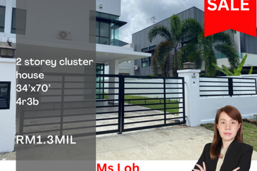 Taman Adda Heights Maple Red 2 Storey Cluster House for Sale