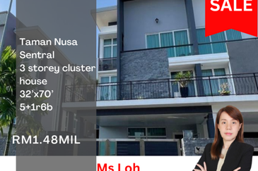 Taman Nusa Sentral 3 Storey Cluster House for Sale