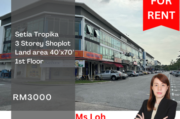Setia Tropika Main Road Shop for Rent
