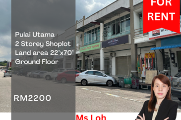Taman Pulai Utama 2 Storey Shoplot for Rent