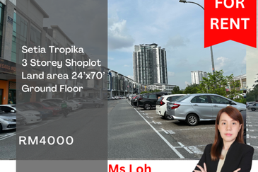 Setia Tropika 3 Storey Shoplot for Rent