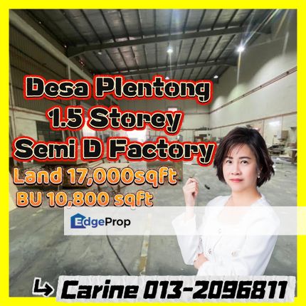 Desa Plentong Semi Detached Factory , Johor, Masai