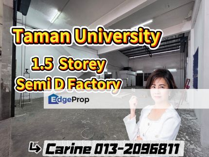 Taman University semi Detached Factory , Johor, Skudai