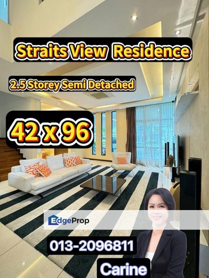 Straits View Residence Permas Jaya 2.5 Storey Semi Detached , Johor, Permas Jaya/Senibong