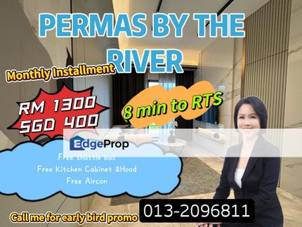 Permas BY the River Luxury Apartment 1 bedroom, 2 bedroom , 3 bedroom, Johor, Permas Jaya/Senibong