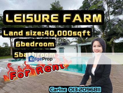 Leisure Farm Bungalow For Rent, Johor, Gelang Patah