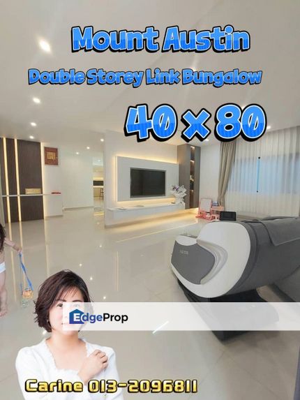 Double Storey Link Bungalow Mount Austin, Johor, Johor Bahru