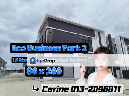 Eco Business Park 2 1.5 Storey Semi Detached factory , Johor, Senai