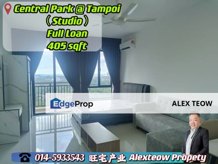 Central Park @ Tampoi Full Loan/ Studio/ 405sqft/ Market Cheapest/ Johor Bahru, Johor, Johor Bahru