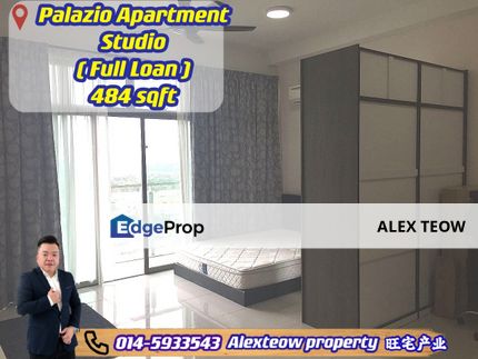 Palazio Apartment Full Loan/ Renovated/ Studio/ 484sqft/ Mount Austin/ Tebrau, Johor, Johor Bahru