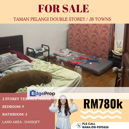 Taman Pelangi/Double Storey/JB towns, Johor, Johor Bahru