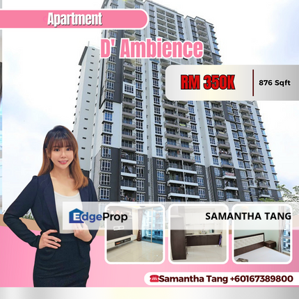 Partial Furniture 2Beds At D'Ambience Apartment For Sale, Johor, Permas Jaya/Senibong