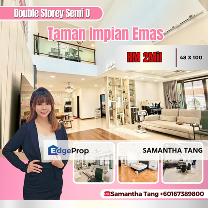 Fully Renovated 2 Sty Semi D At Taman Impian Emas For Sale, Johor, Skudai