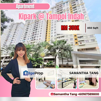 Fully Renovated 3Beds At Kipark Apartment For Sale, Johor, Tampoi
