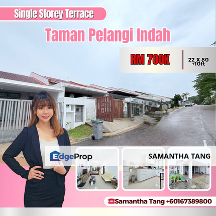 Basic Renovation Single Storey At Taman Pelangi Indah For Sale, Johor, Ulu Tiram