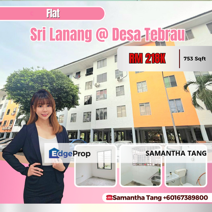 Original Condition Flat At Sri Lanang Desa Tebrau For Sale, Johor, Johor Bahru