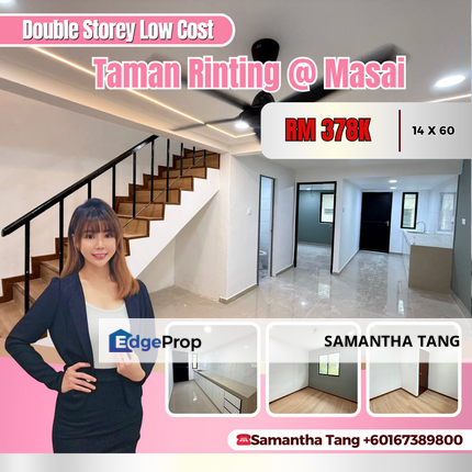 Fully Renovated 2 Storey Low Cost At Taman Rinting For Sale, Johor, Masai