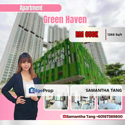 Partial Furniture 3Beds At Green Haven Apartment For Sale, Johor, Masai