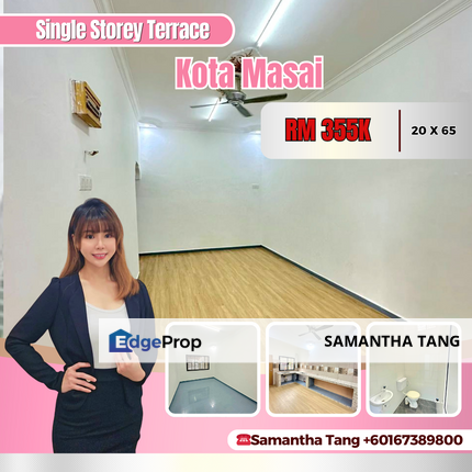 Fully Renovated Single Storey At Kota Masai For Sale, Johor, Pasir Gudang