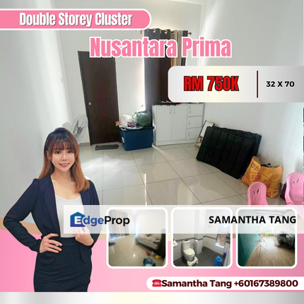 Unfinished Double Storey Cluster For Sale, Johor, Gelang Patah