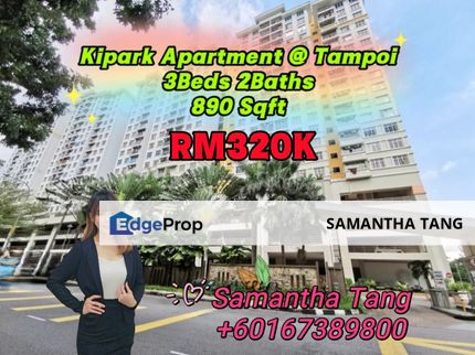 Partial Furniture Kipark Apartment For Sale, Johor, Tampoi