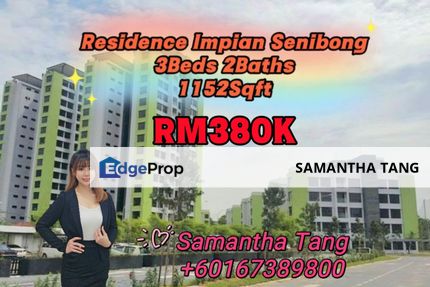 Fully Furniture Residence Impian Apartment For Sale, Johor, Permas Jaya/Senibong