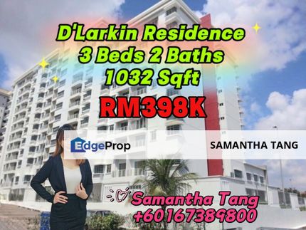 Fully Furniture 3Beds At D'Larkin For Sale, Johor, Johor Bahru