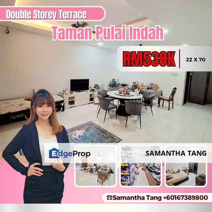 Fully Renovated Double Storey Terrace At Taman Pulai Indah For Sale, Johor, Kangkar Pulai