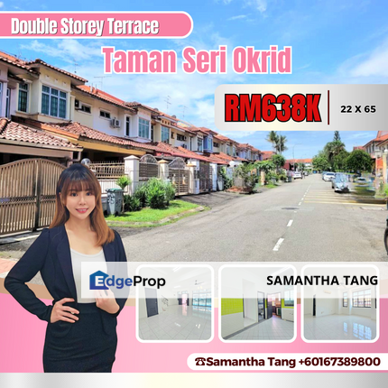 Basic Renovation Double Storey At Taman Seri Orkid For Sale, Johor, Skudai