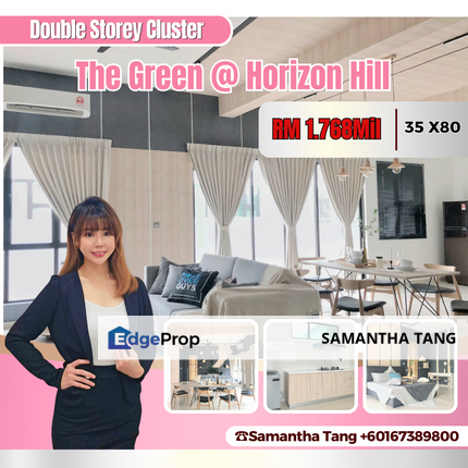 Fully Renovated 2 Storey Cluster At Horizon Hills For Sale, Johor, 