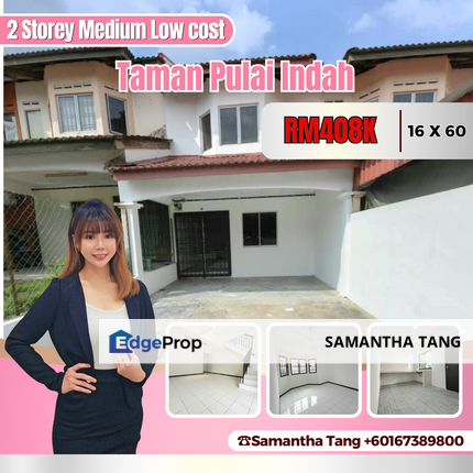 Renovated Unit 2 Storey Medium Low Cost For Sale, Johor, Kangkar Pulai