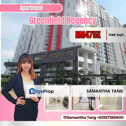 Partial Furniture Greenfield Apartment For Sale, Johor, Tampoi