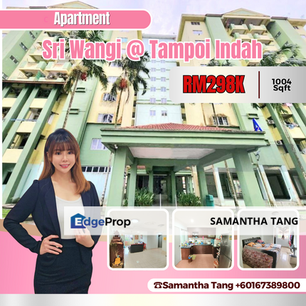 Partial Furniture Sri Wangi Apartment For Sale, Johor, Tampoi